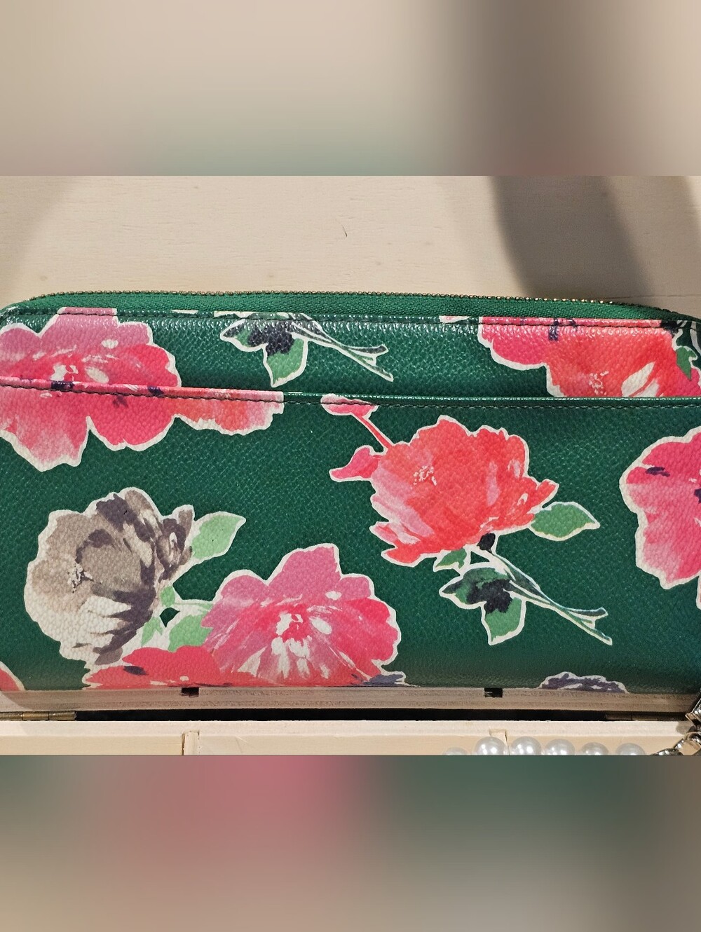 Kate Spade Grant Street Stacy Spring Bloom Continental Wallet W/Wristlet Added - Picture 4 of 10